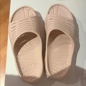 Hoka One One Pale Blush Slide Sandals
